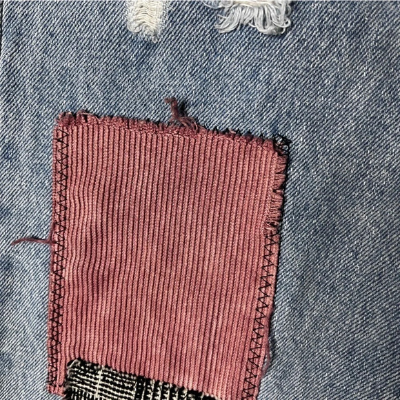 POL (Anthropologie) Patchwork Light Wash Ankle Jeans Size Small - Picture 12 of 14